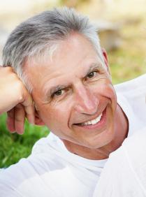 Older man from Waldorf got implant supported dentures in Mechanicsville, MD.