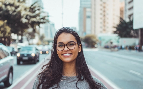 Smiling girl got her porcelain dental crowns in Mechanicsville, MD.