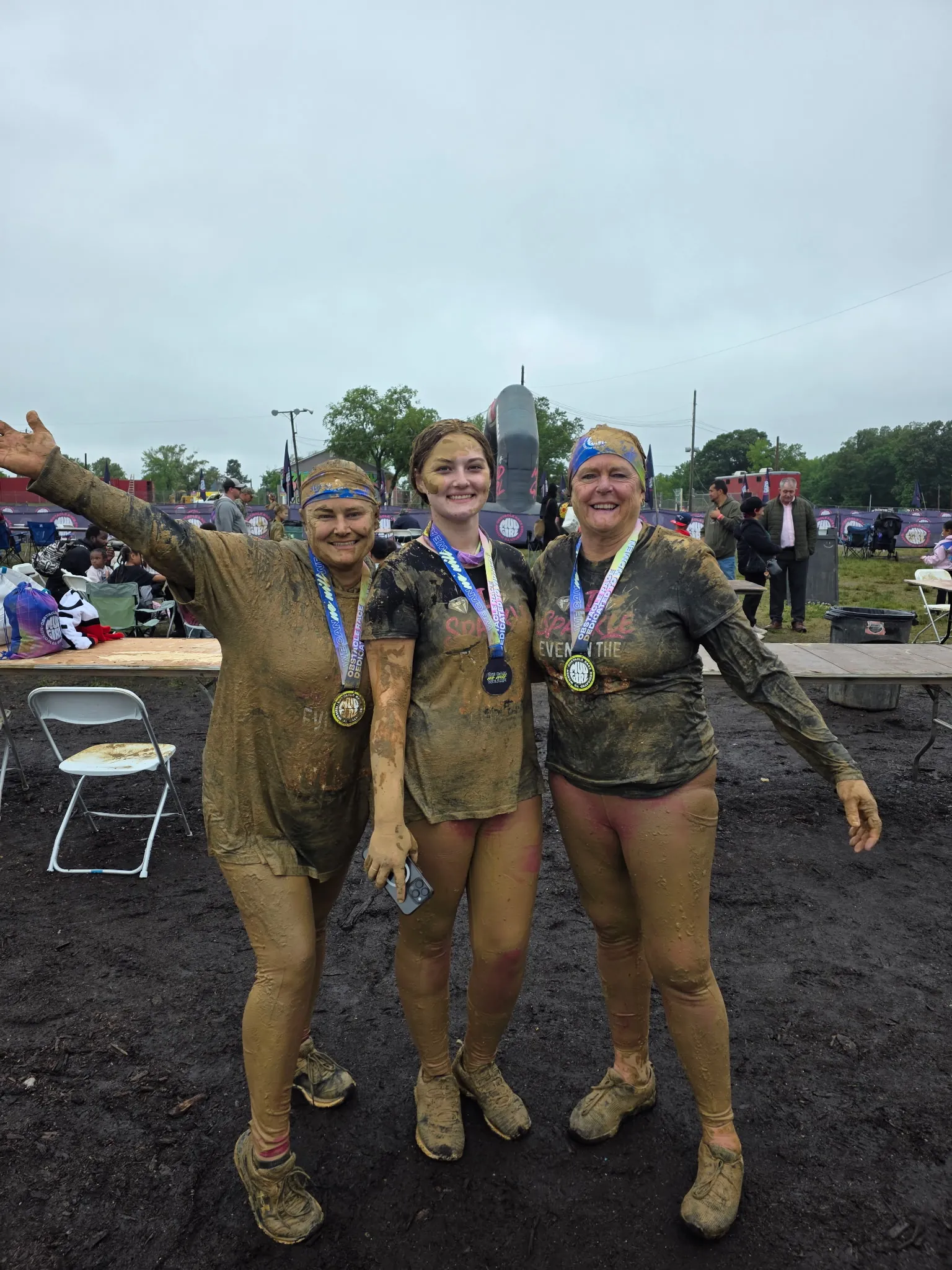 St. Mary's Dental team supporting the Pink Army Foundation by participating in a charity Mud Run.